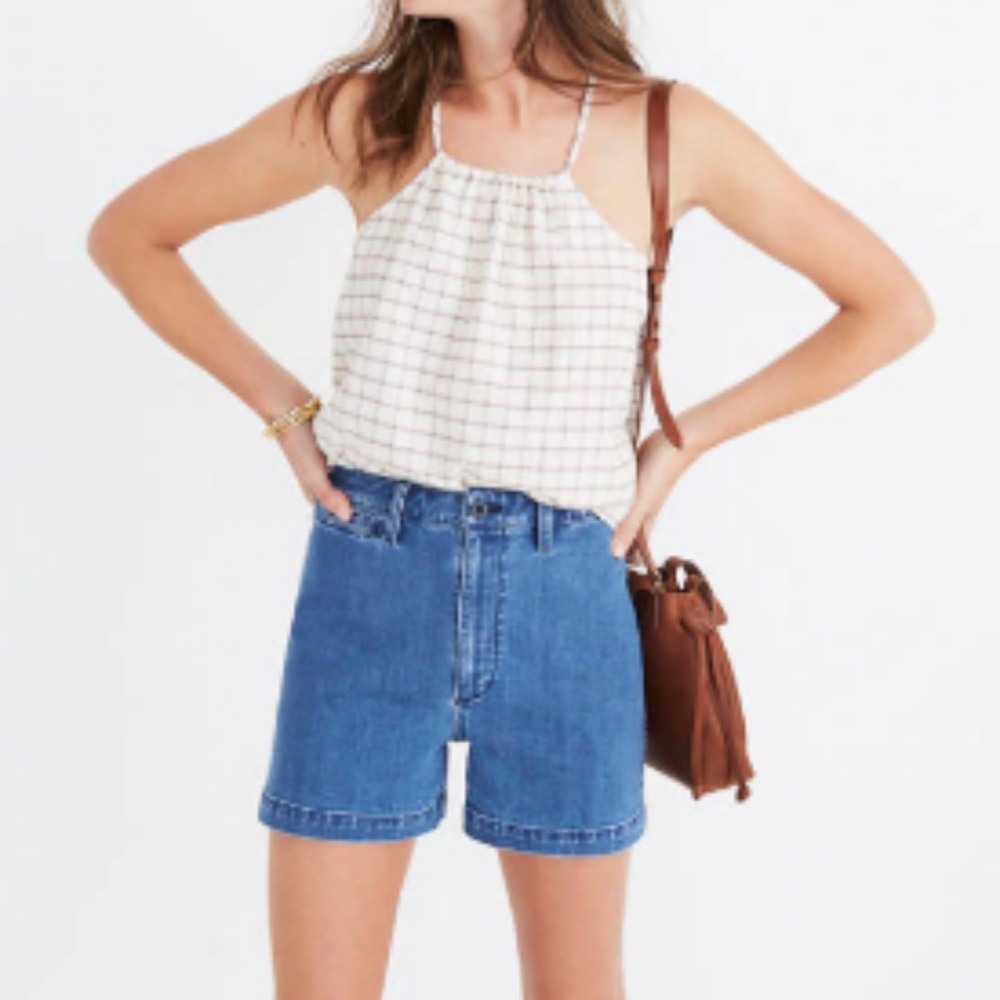 Madewell Denim Emmett Shorts in Rosalie Wash